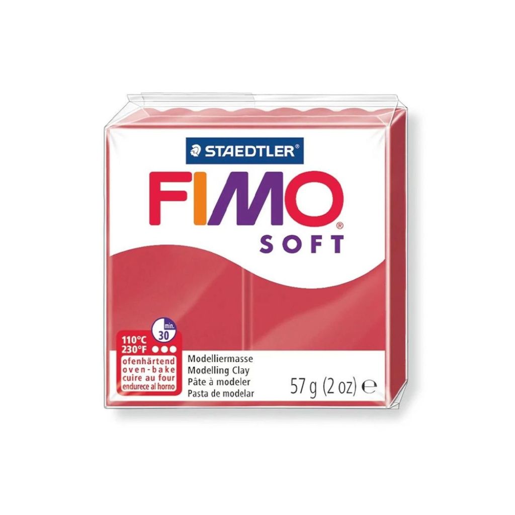 FIMO 8020-26 SOFT 57GR ΚΟΚΚΙΝΟ ΣΚΟΥΡΟ