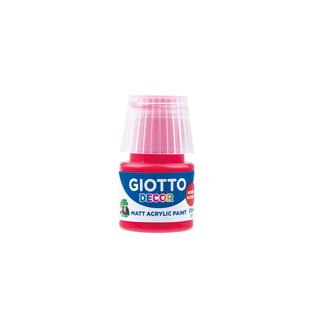 GIOTTO DECOR ACRYLIC 25 ML SCARLET RED