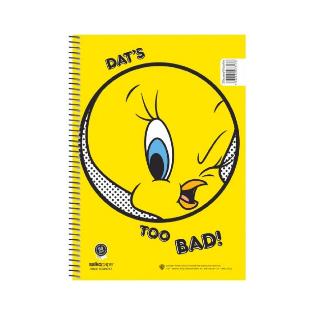ΣΠΙΡΑΛ TWEETY 17X25/240ΣΕΛ 4Θ(ΣΥΣΚ-6ΤΕΜ)