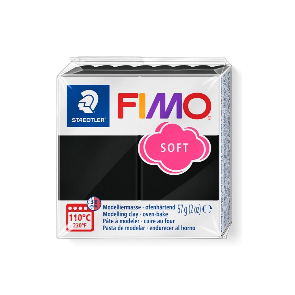 FIMO 8020-9 SOFT 57GR ΜΑΥΡΟ