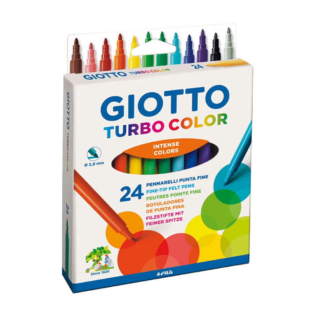 ΜΑΡΚΑΔΟPΟΙ 24ΤΕΜ ASS TURBO COLOR BLISTER GIOTTO