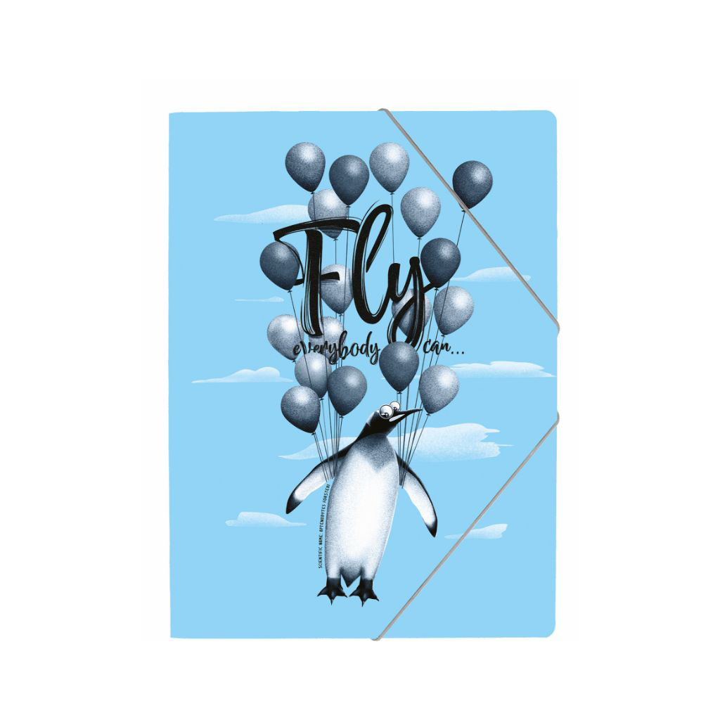 FLY ΝΤΟΣΙΕ PP ΛΑΣΤΙΧΟ A4 PENGUIN