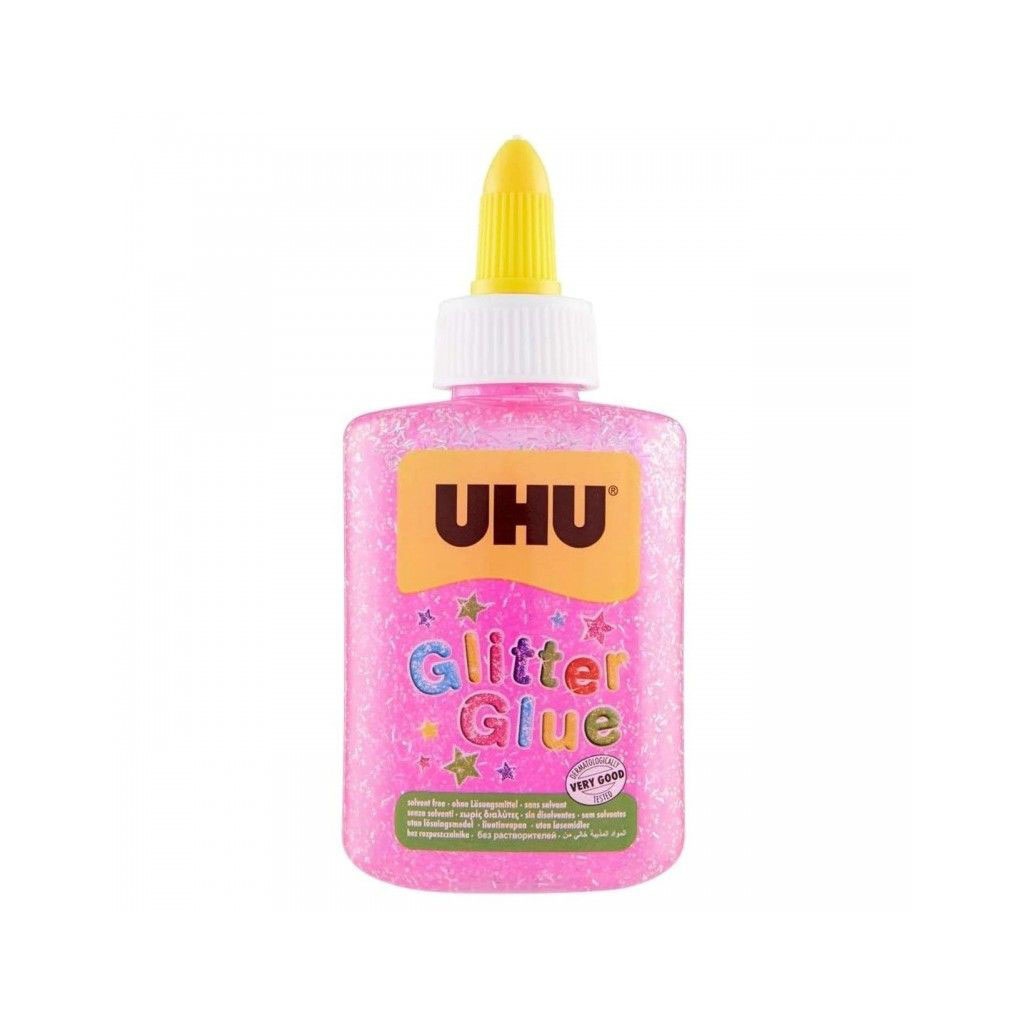 UHU GLITTER GLUE 90GR ΡΟΖ