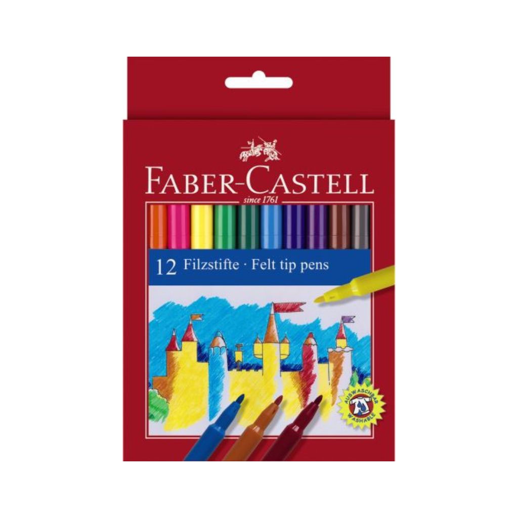 FABER CASTELL ΜΑΡΚΑΔΟΡΟΙ ΛΕΠΤΟΙ ΣΕΤ 12ΤΜΧ
